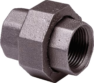 Nefit Industrial - Zwart 340 Fitting met 2 aansluitingen Neft Koppeling 2 Zw