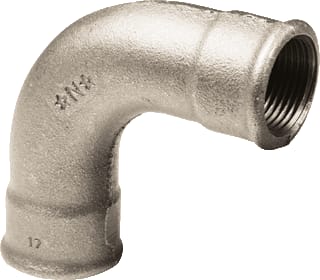 Nefit Industrial - Gegalvaniseerd 2 Fitting met 2 aansluitingen Neft Bocht 1 Geg