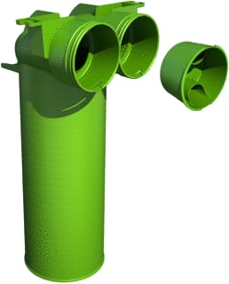 Ubbink - Air Excellent AE34c Vent.adapter (roosteraansl.plenum) Air Exc Ventadap 90