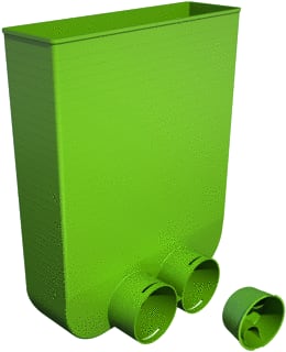 Ubbink - Air Excellent AE34c Vent.adapter (roosteraansl.plenum) Air Exc Vlrroostadap