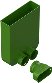 Ubbink - Air Excellent AE55sc Vent.adapter (roosteraansl.plenum) Air Exc Vlrrstradap