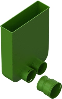 Ubbink - Air Excellent AE48c Vent.adapter (roosteraansl.plenum) Air Exc Vlrrstradap
