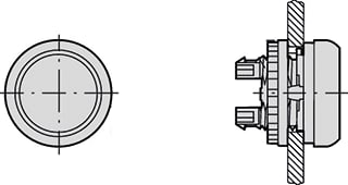Eaton - RMQ M22 Drukknop frontelement M22S-D-X