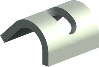 Legrand - Cablofil Balkklem C-model Klemplaat Uni Cfu Rvs316L