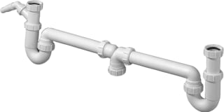 McAlpine - Duplex Dubbele sifon Sifon M/Wasm