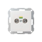Gira - Systeem 55 Potentiaalvereffeningscontactdoos Wcd 2V Potvereff Zwm 55