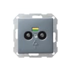 Gira - Systeem 55 Potentiaalvereffeningscontactdoos Wcd 2V Potvereff Antr 55