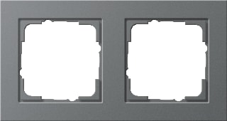 Gira - E2 Afdekraam schakelmateriaal Afdkrm 2V Antraciet