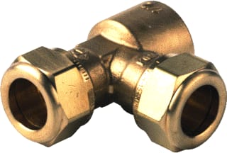 VSH - Super S1224 Fitting met 3 aansluitingen T-Kopp Draad 15X15X½ Dzr
