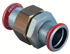 Geberit - Mapress C-staal Fitting met 2 aansluitingen Fitting 25320