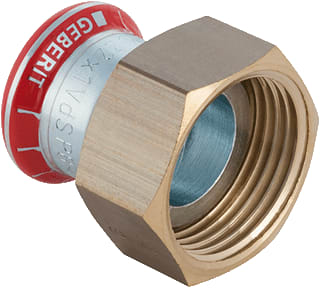 Geberit - Mapress C-staal Fitting met 2 aansluitingen Mapr C-St Vl.Kpp. 42-G2"