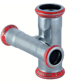Geberit - Mapress C-staal Fitting met 4 aansluitingen fitting 4 21510