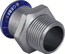 Geberit - Mapress RVS Fitting met 2 aansluitingen Mapr Fttng2 Ps/Bu 28-3/4"