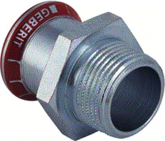 Geberit - Mapress C-staal Fitting met 2 aansluitingen Fitting 21725