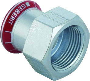 Geberit - Mapress C-staal Fitting met 2 aansluitingen Schroefbus