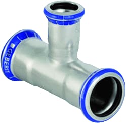 Geberit - Mapress RVS Fitting met 3 aansluitingen Mapr Verlptst 18-