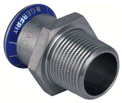 Geberit - Mapress RVS Fitting met 2 aansluitingen Fitting 31840