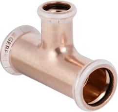 Geberit - Mapress Koper Fitting met 3 aansluitingen T-Stuk M/Red Afst 15-22-15