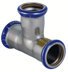 Geberit - Mapress RVS Gas Fitting met 3 aansluitingen 34049