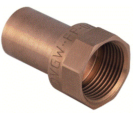 Geberit - Mapress Koper Fitting met 2 aansluitingen 63562