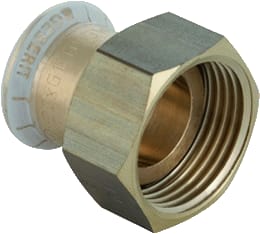 Geberit - Mapress Brons Fitting met 2 aansluitingen 65051