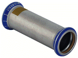 Geberit - Mapress RVS Gas Fitting met 2 aansluitingen Fitting 34114