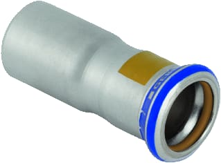 Geberit - Mapress RVS Gas Fitting met 2 aansluitingen Fitting 34129