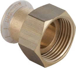 Geberit - Mapress Brons Fitting met 2 aansluitingen Mapr Vl Kopp. 28-G1
