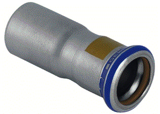 Geberit - Mapress RVS Gas Fitting met 2 aansluitingen fitting 34115