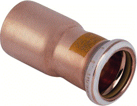 Geberit - Mapress Koper Gas Fitting met 2 aansluitingen Mapr Kopr Gs Verlpstk28-18
