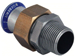 Geberit - Mapress RVS Fitting met 2 aansluitingen Fitting 35340
