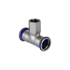Geberit - Mapress RVS Gas Fitting met 3 aansluitingen Mapr Rvs Gs Ovrgntstbi108¾