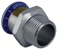Geberit - Mapress RVS Gas Fitting met 2 aansluitingen Fitting 34346