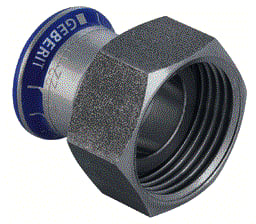 Geberit - Mapress RVS Fitting met 2 aansluitingen Fitting 35132