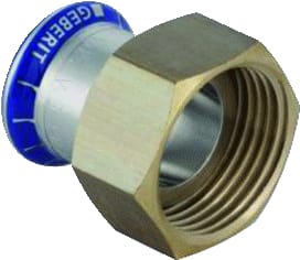 Geberit - Mapress RVS Fitting met 2 aansluitingen Fitting 35037