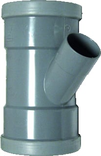 Wavin - Wafix SN4 Fitting met 3 aansluitingen Wafx T-Stuk 45Gr 110X75 2Xm/1L