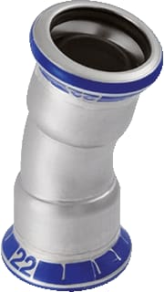 Geberit - Mapress RVS Fitting met 2 aansluitingen Mapr Bocht 15Gr 88,9Mm