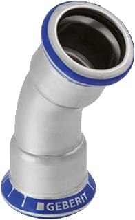Geberit - Mapress RVS Fitting met 2 aansluitingen Mapr Bocht 30Gr 35Mm