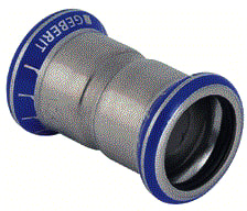 Geberit - Mapress RVS siliconevrij Fitting met 2 aansluitingen mapr rvs s-vry sok 761
