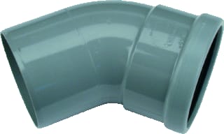 Wavin - Wafix SN8 Fitting met 2 aansluitingen Wafx Bocht 45Gr 110Mm Mof/Spie