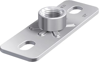 Flamco - GP Grondplaat voor beugelbevestiging Fast Bev.Plaat 1-120X40
