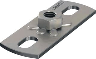 Flamco - Grondplaat voor beugelbevestiging Fast Grondplt Gp 80X30 Rvs