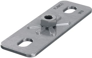 Flamco - Grondplaat voor beugelbevestiging Fast Grondplt Gp M12X120X40