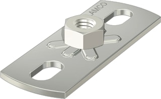 Flamco - GP Grondplaat voor beugelbevestiging Fast Rvs Bev.Pl. 8-80X30