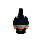 Snickers - Werkvest hivi kl1 hoodie zw/or l