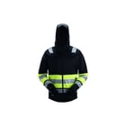Snickers - Werkvest hivi kl1 hoodie zw/or xxl