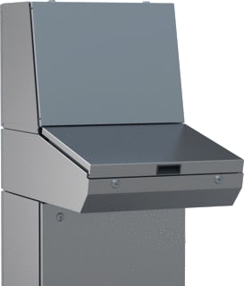 NVent Hoffman - Lessenaars Afdek/afscherm/mark.strk kast/less. eldo bovenpnl. less. 500x800