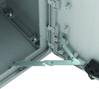 NVent Hoffman - Polyester Componenten v deur v kast/lessenaar Eldo Drstop Udp Rechtsdraaiend