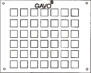 GAVO - Gestantsteplaatrooster Ventilatorplaat 50X20 384