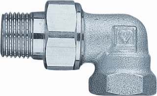 Herz - Radiatorkoppeling 1/2" haaks nikkel